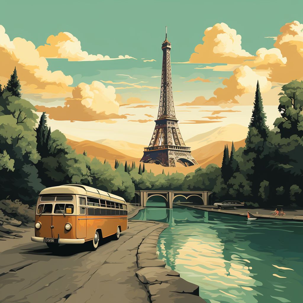 Retro Travel Adventures visit Paris via AIVR Tech