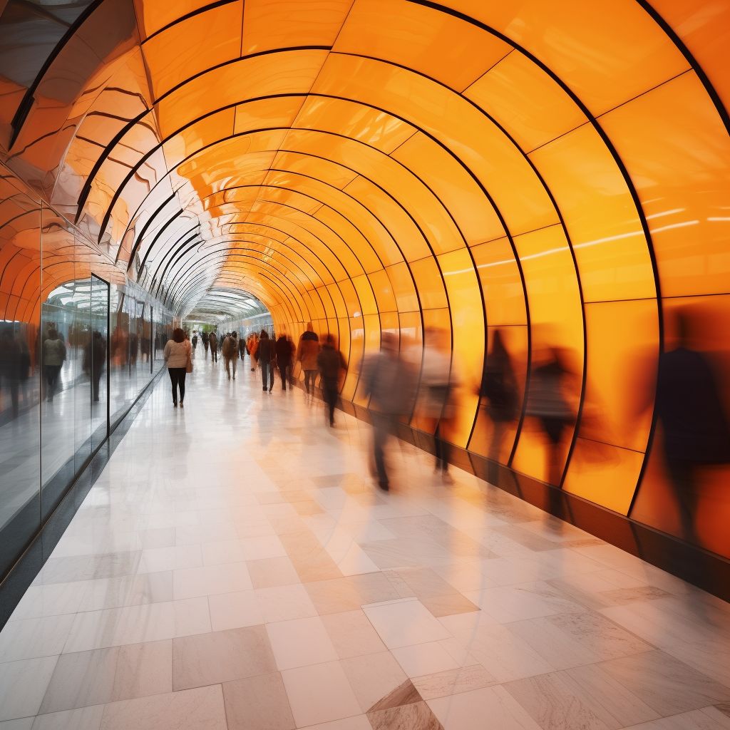 The ‘Riot’ Marienplatz Subway Station in Munich Germany